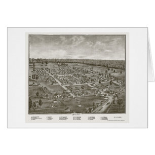Belle Centre, OH Panoramic Map - 1874