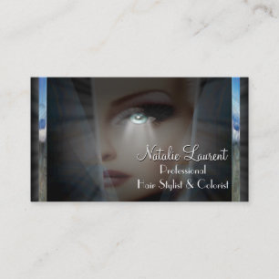 Belle Dame Unique Hairstylist Salon  3.5" x 2.0" Business Card