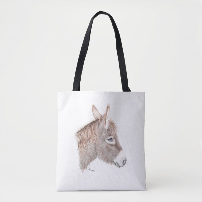 Belle Donkey Tote Bag (Front)