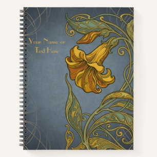 Belle Époque Botanicals: Art Nouveau Allamanda Notebook