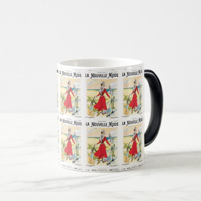 Belle Époque Elegance: Victorian Women in Classic  Magic Mug (Front Right)