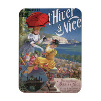 Belle Epoque Nice Winter travel Poster