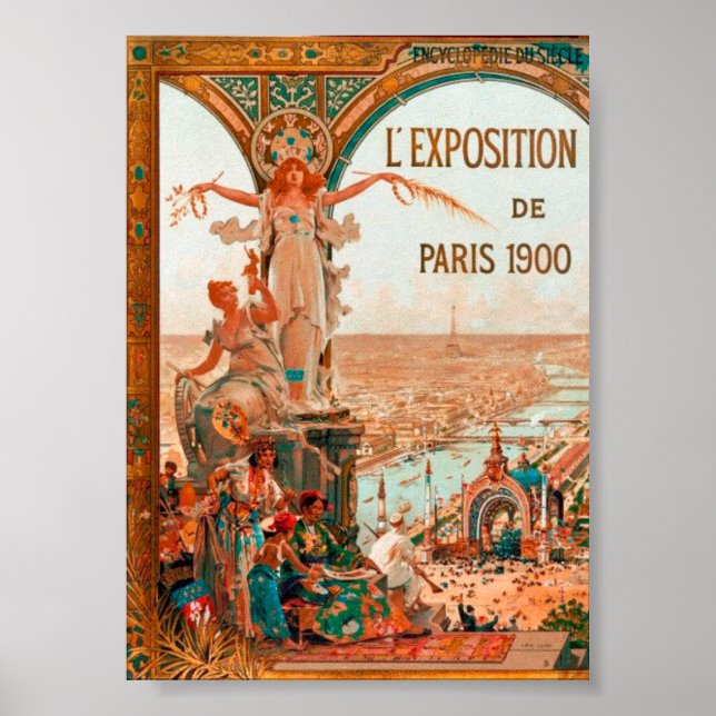 Belle Époque –  Paris 1900 Exposition Universelle Poster (Front)