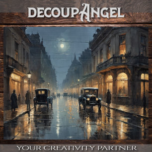 Belle Époque Street Lights - Decoupage - Tissue Paper