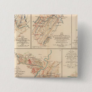 Belle Grove battle 15 Cm Square Badge