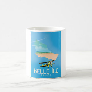 Belle Île, France travel poster print. Coffee Mug