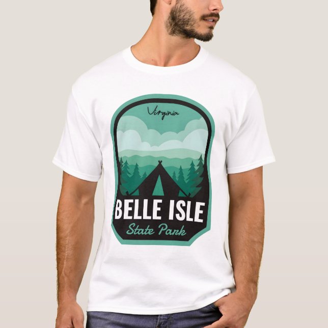 Belle Isle State Park VA Camping T-Shirt (Front)