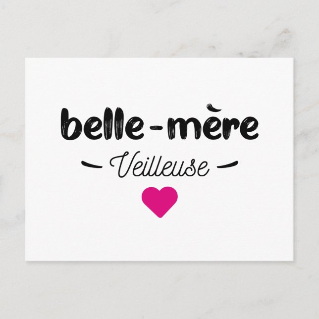 Belle mère veilleuse postcard (Front)