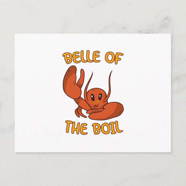 Belle Of The Boil Crawfish Announcement Postcard (Front)