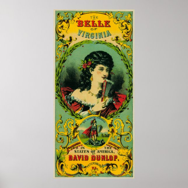 Belle of Virginia Tobacco LabelPetersburg, VA Poster (Front)