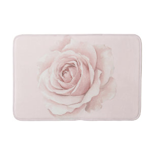 Belle Rose Beautiful Pink Flower Bath Mat