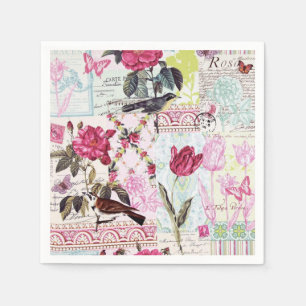 Belle Rose Pink Napkin
