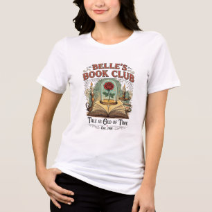 Belle’s Book Club T-Shirt Design – Vintage Fairyta Tri-Blend Shirt