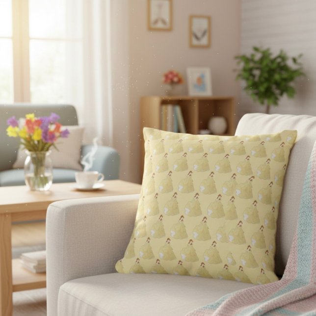 Belle Throw Pillow (Creator Uploaded)