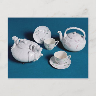 Belleek tea service postcard