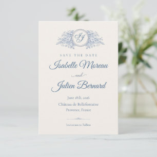 Bellefontaine — French Blue Wedding Save the Date