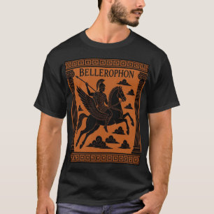 Bellerophon and Pegasus Greek Mythology Art T-Shirt