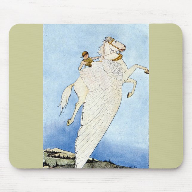 Bellerophon and Pegasus Mouse Mat (Front)