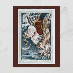 Bellerophon on Pegasus Postcard