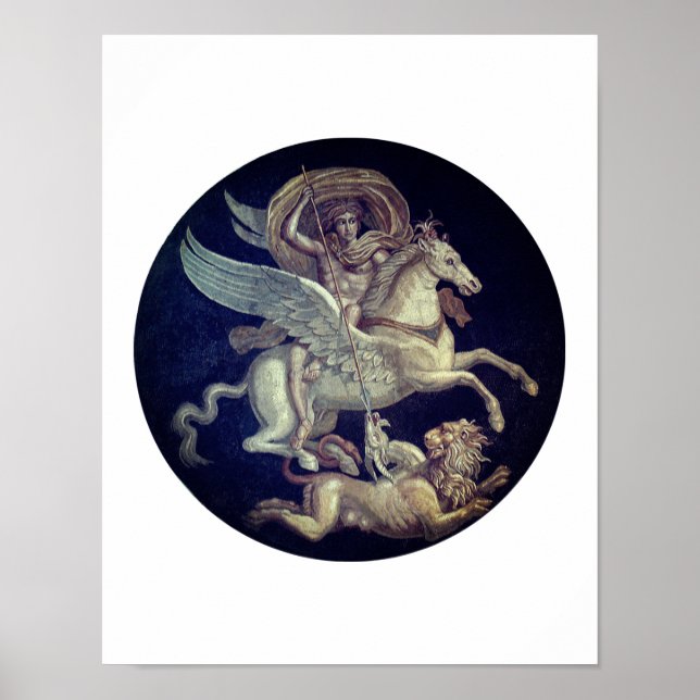 Bellerophon on Pegasus Poster (Front)