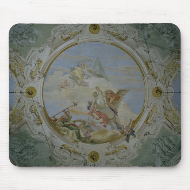 Bellerophon Riding Pegasus, c.1746-47 (fresco) Mouse Mat (Front)