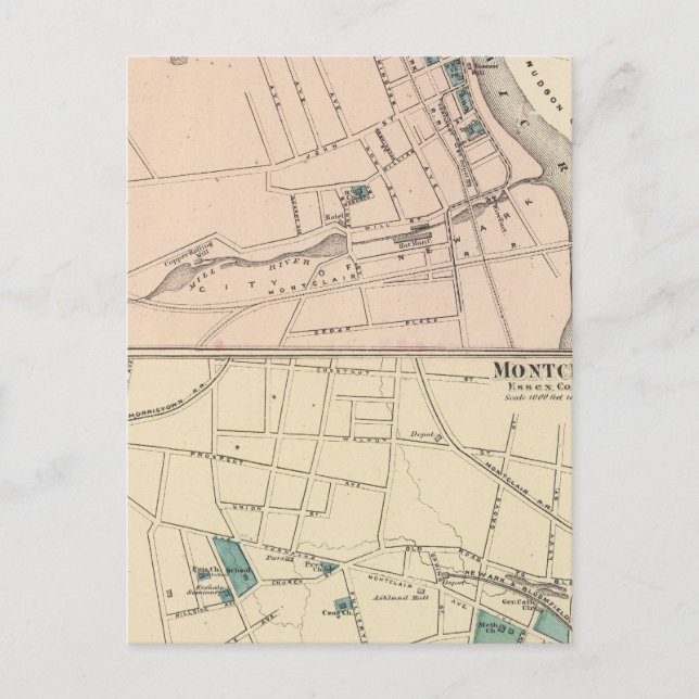 Belleville, Montclair, NJ Postcard (Front)