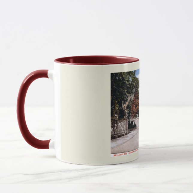 Bellevue Ave., Newport RI Vintage Mug (Left)