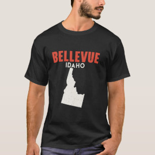 Bellevue Idaho USA State America Travel Idahoan  T-Shirt