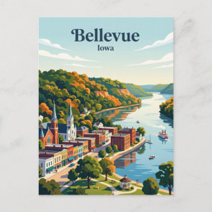 Bellevue, Iowa Postcard