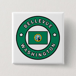 Bellevue Washington 15 Cm Square Badge