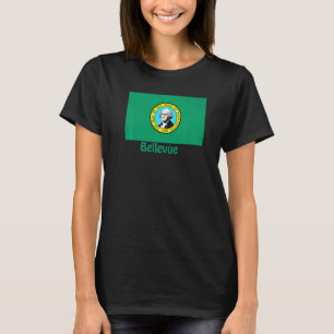 Bellevue Washington Usa Flag Souvenir T-Shirt