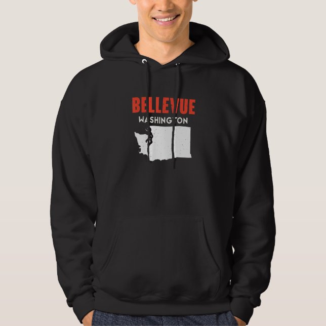 Bellevue Washington USA State America Travel Washi Hoodie (Front)
