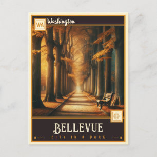 Bellevue, Washington Vintage Postcard