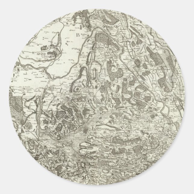 Belley Classic Round Sticker (Front)