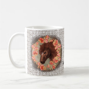 Bellflower Chestnut Horse   Mug