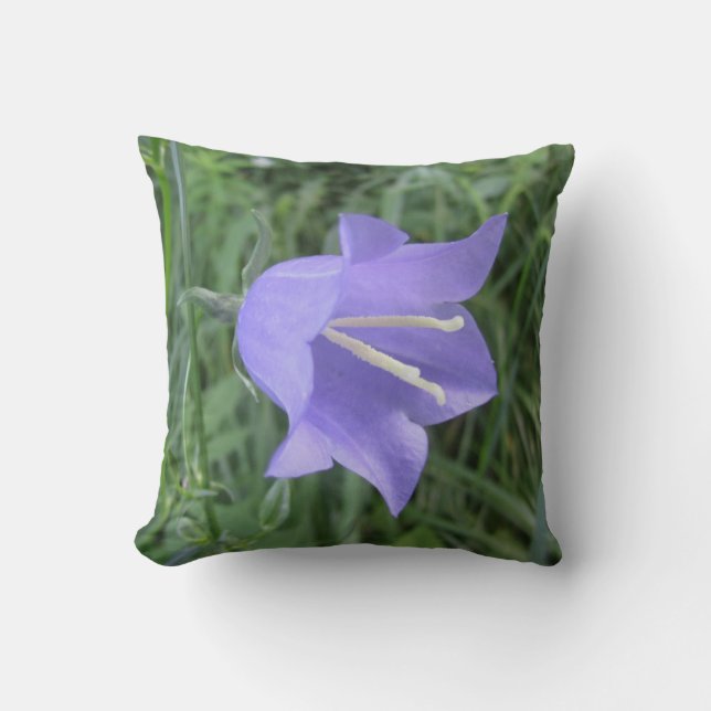 Bellflower Throw Pillow (Front)
