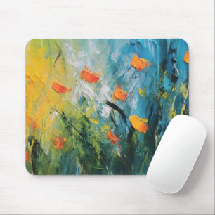 Bellflowers – Abstract Floral Meadow Mouse Mat