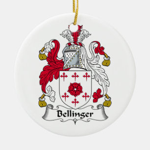 Bellinger Family Crest Ceramic Tree Decoration