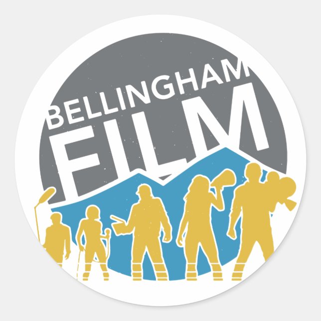 Bellingham Film Sticker Round (Front)