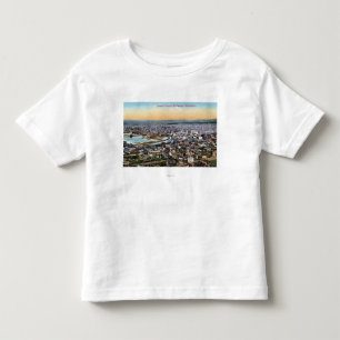 Bellingham, Washington - Aerial of City Toddler T-Shirt