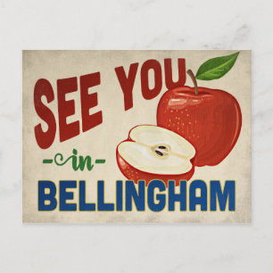 Bellingham Washington Apple - Vintage Travel Postcard