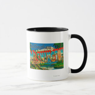 Bellingham, Washington - Large Letter Scenes Mug