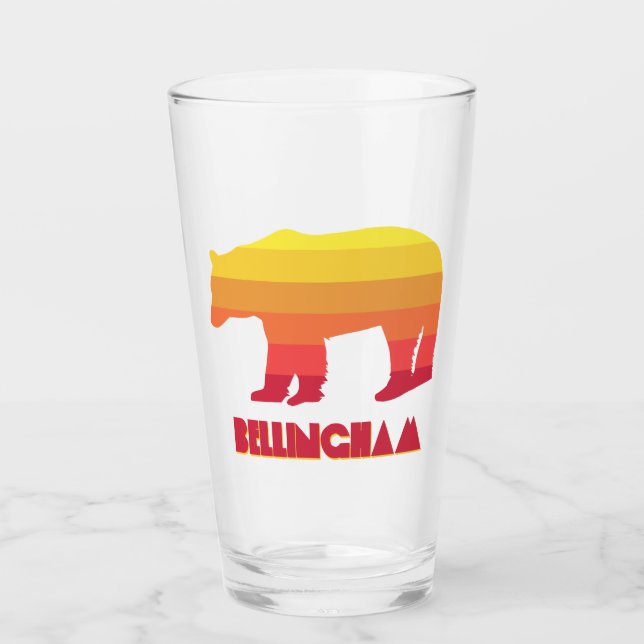 Bellingham Washington Rainbow Bear Glass (Front)