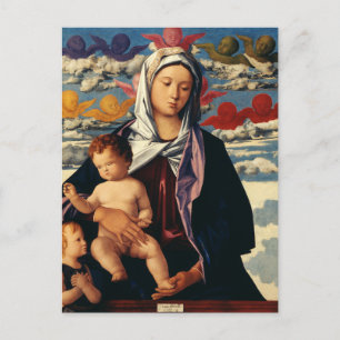 Bellini’s Virgin and Child High-Fidelity Fine Art Holiday Postcard