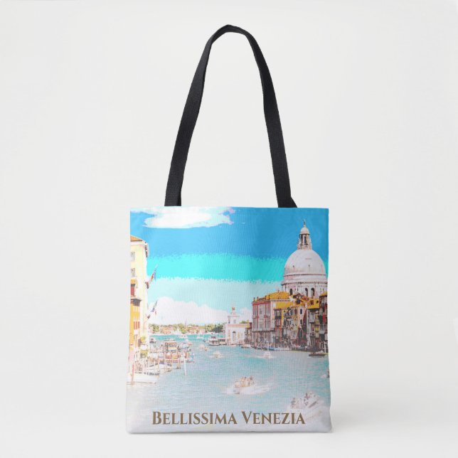 ** Bellissima - Italian Language Venezia Venice Tote Bag (Front)