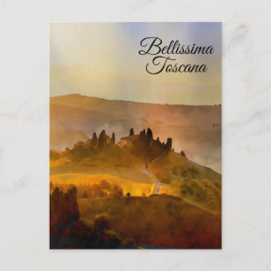 *~* Bellissima Toscana Tuscany Italian Language P Postcard