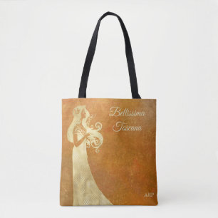*~* Bellissima Toscana Tuscany  Italian Language Tote Bag