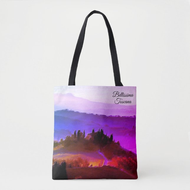 *~* Bellissima Tuscana Italian Language Tuscany Tote Bag (Front)