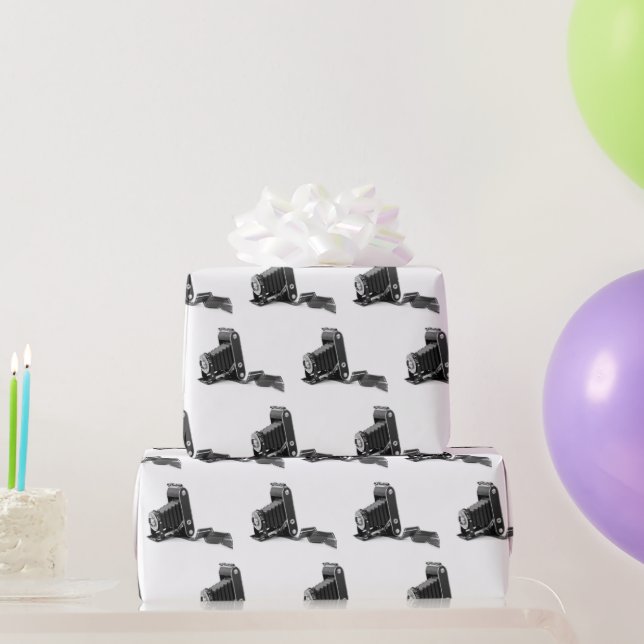 Bellows Camera With Film Wrapping Paper (Party Gifts)