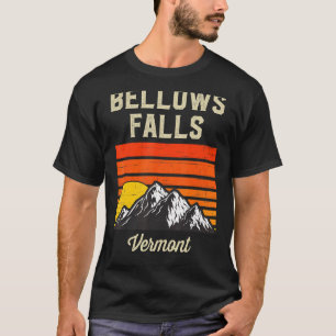 Bellows Falls Vermont Retro Vintage City State Usa T-Shirt